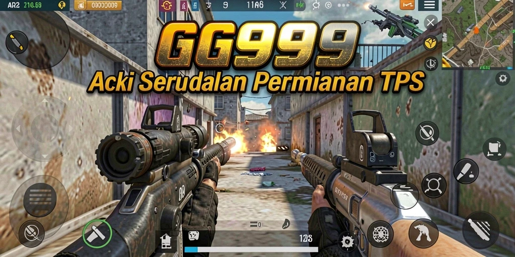 Tampilan menegangkan dari aksi gameplay GG999 di medan perang.