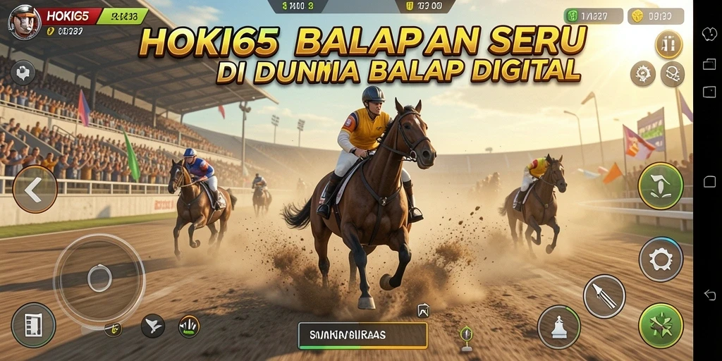 Tangkapan layar HOKI65 menampilkan balapan seru penuh aksi.