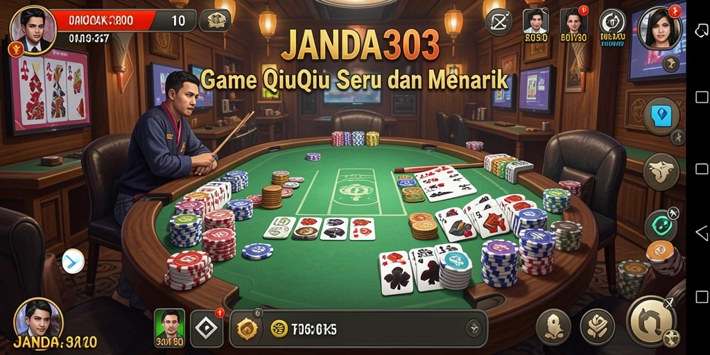 Tampilan gameplay QiuQiu yang menarik di JANDA303.