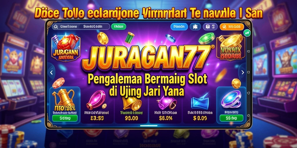 Tampilan gameplay JURAGAN77 yang menarik dan penuh warna.