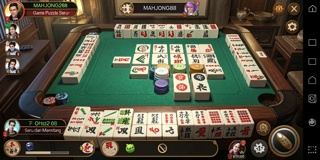 Gameplay menarik dengan berbagai level menantang di MAHJONG288.