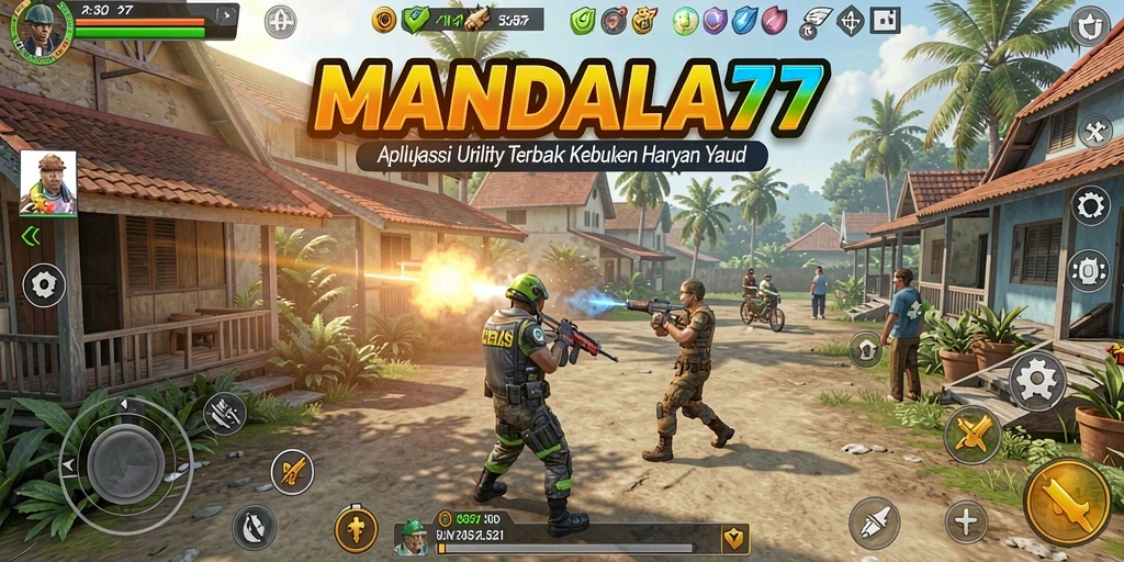 Tampilan screenshot MANDALA77 yang menampilkan fitur-fitur Utility utama.