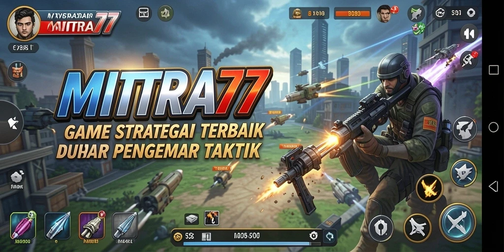 Tampilan gameplay <strong>MITRA77</strong> yang mendebarkan dan penuh strategi.