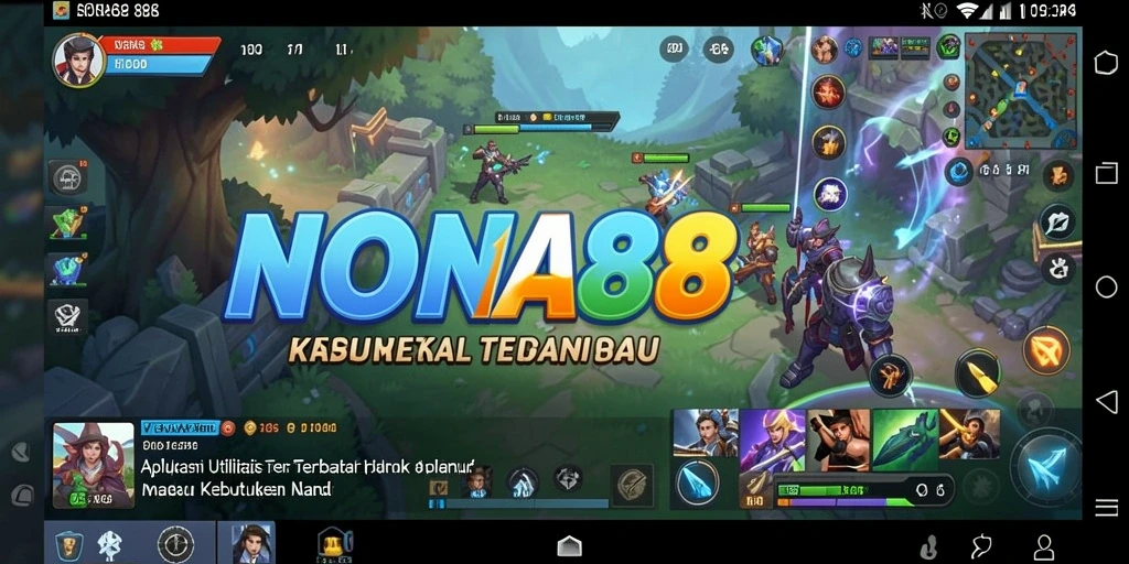 Tampilan antarmuka utama NONA88 yang intuitif dan mudah digunakan.
