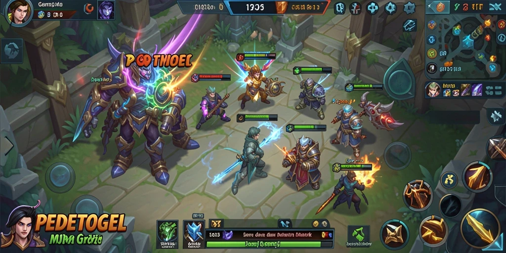Gameplay seru PEDETOGEL dengan karakter unik dan strategi menarik.