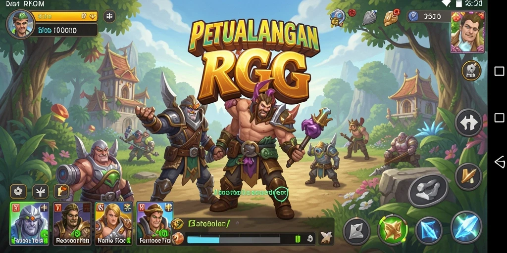 Gameplay seru dan menarik dalam petualangan RPG.