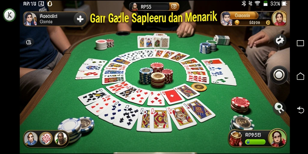 Tampilan gameplay Gaple yang seru dan interaktif.