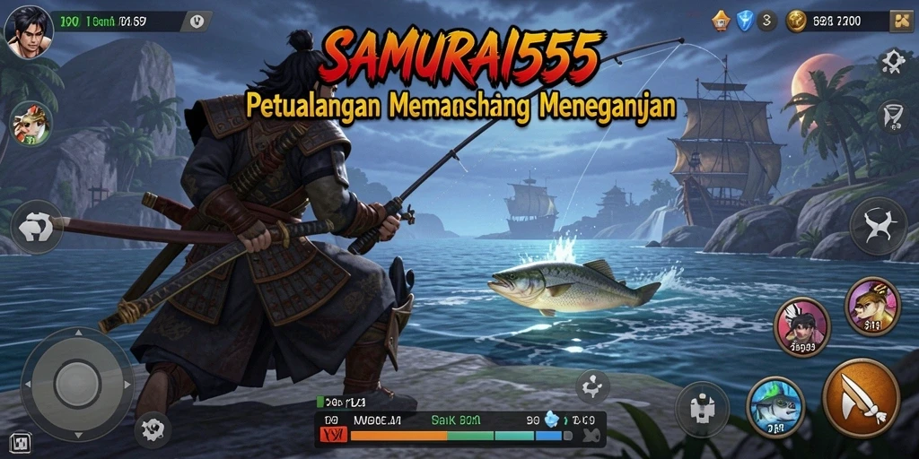 Gameplay seru di SAMURAI555 dengan pengalaman memancing yang mendebarkan.