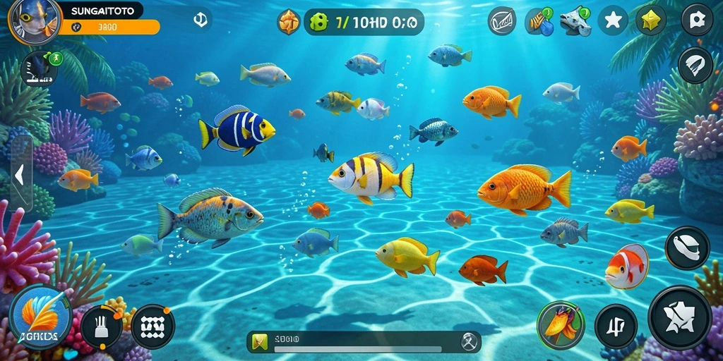 Gameplay seru menembak ikan di SUNGAITOTO.
