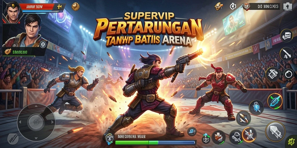 Tampilkan aksi pertarungan epik di SUPERVIP yang mendebarkan.