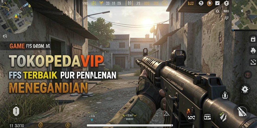 Tampilan gameplay intens dari TOKOPEDIAVIP dengan aksi FPS yang mendebarkan.