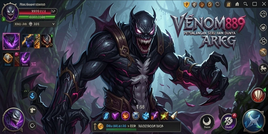 Tampilan menarik dari gameplay ARPG di VENOM889.