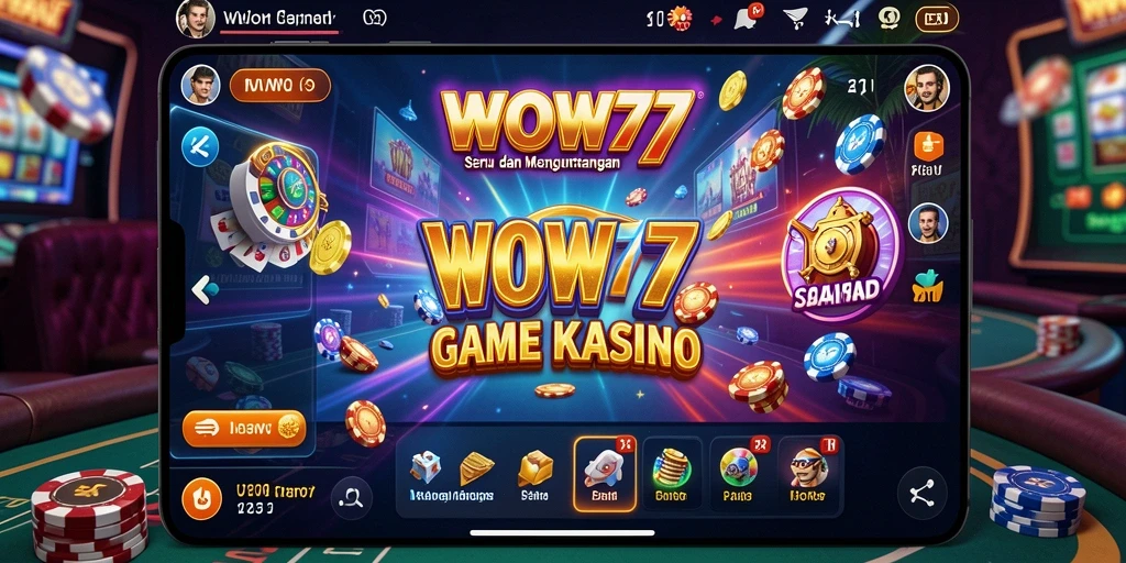 Screenshot gameplay WOW77 yang menampilkan aksi Kasino seru.